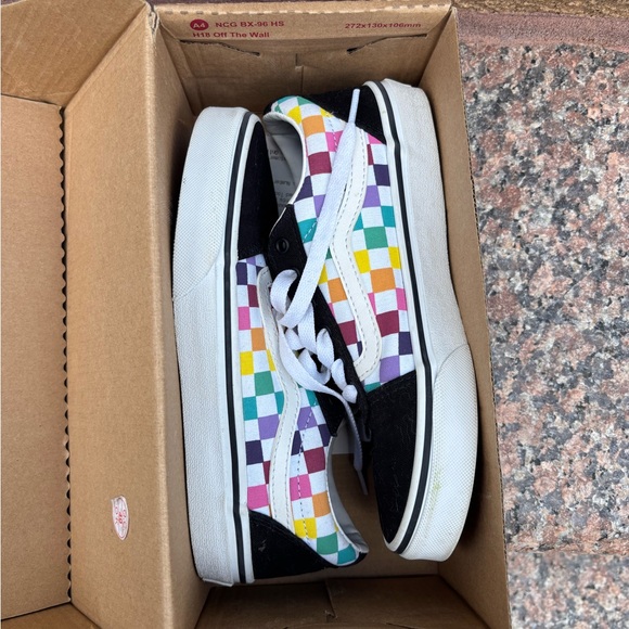 Vans Colorful Checkered Sneakers - Picture 1 of 5